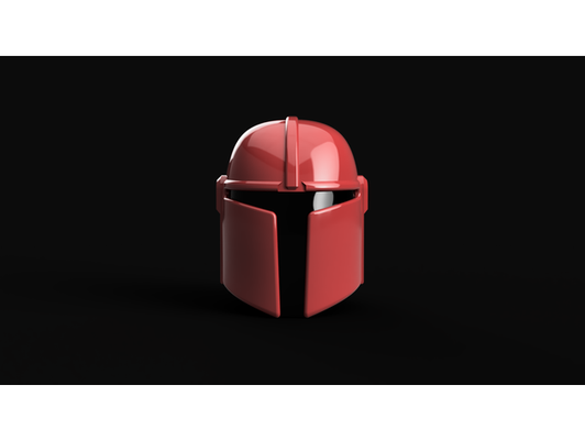 basic no cheek indent mando helmet by bozzy1979 mandalorian starwars star wars 3d print model - Mito3D