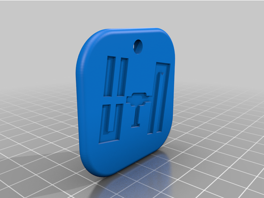 flehe ungarn logo 3d schlüsselbund by egoistisch schlüsselanhänger personalisiert 3d print model - Mito3D
