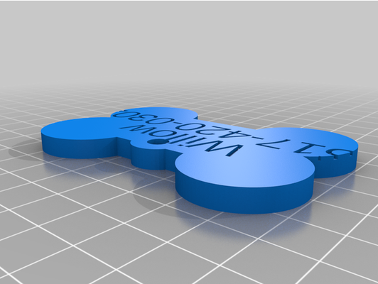 my customized reinforced dog tag by johnst55 3d print model - Mito3D