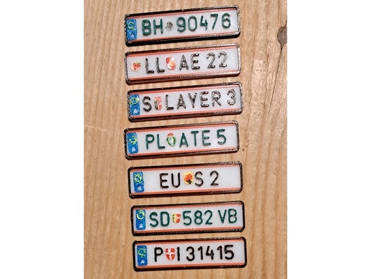 austrian license plate by wiwoshandythings automotive kennzeichen numbers number registration scale model 3d print model - Mito3D