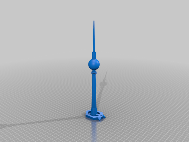 fernsehturm - tv tower by rocketman5004 3D print model - Mito3D