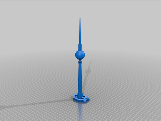 torre televisione tv by rocketman5004 3d print model - Mito3D