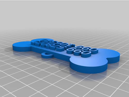 my dog tag by r0dr1go customized 3d print model - Mito3D