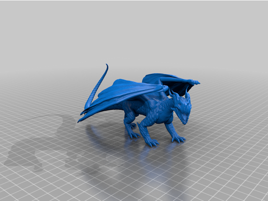 chama dragão by mz4250 fogo 3d print model - Mito3D
