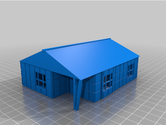 lustron house ho scale by mathbomb67 3d print model - Mito3D