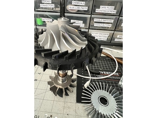 turbina compressor difusor estatores by fraggggout 3d print model - Mito3D
