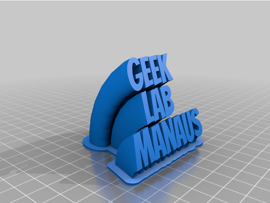 geeklabmanaus by felipeolmonteiro personalizzato 3d print model - Mito3D