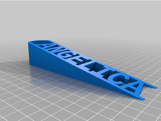 angelica door stop by beautyfoster customized 3d print model - Mito3D