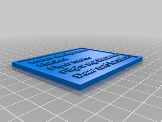 my angepasst plakette openscad by hyndry 3d print model - Mito3D