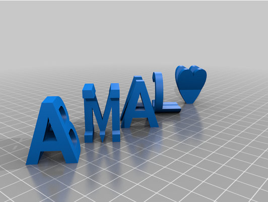my personnalisé double lettre blocs illusion personnalisateur by amalbie 3d print model - Mito3D