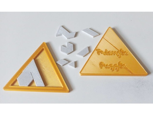 triangle puzzle by wolfi01 leisure spielzeug toys 3d print model - Mito3D