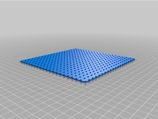 20x20 baseplate by cefac customized 3d print model - Mito3D