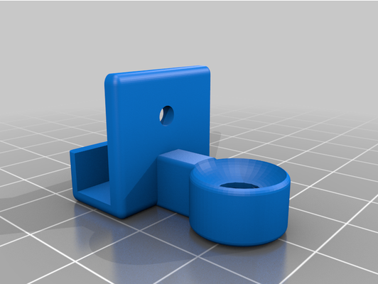 anet a6 ptfe fitting holder by alex farnstrom tube mount 3d print model - Mito3D