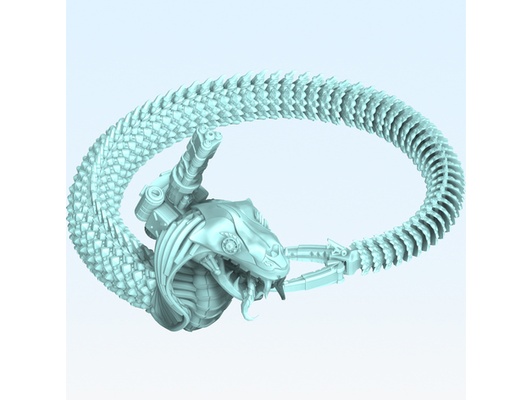 mechanisch kobra by anycubic gemeinschaft tier artikuliert flexibel schlange 3d print model - Mito3D