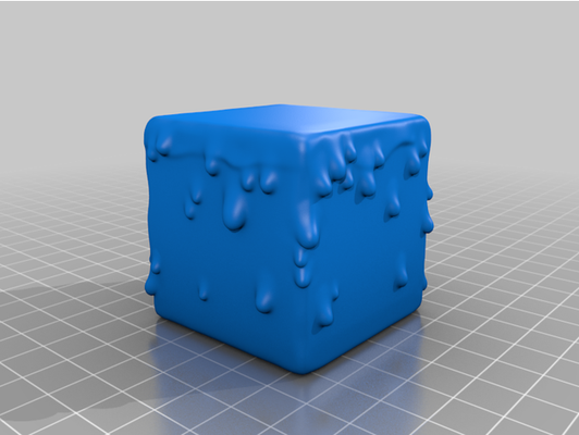 gelatinous cube by printedencounter creature dnd mini miniature monster ooze pathfinder rpg tabletop ttrpg 3d print model - Mito3D