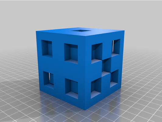 6 sided dice by randommaker23 3d slash 3d print model - Mito3D