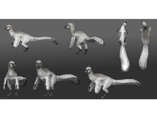 beipiaossauro estatueta by dragonartist15 animais dinossauro penas paleontologia resina impressora escultura terópode zbrush 3d print model - Mito3D
