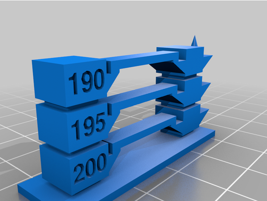 temp tower 200-190 by banati customized 3d print model - Mito3D