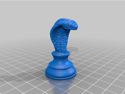 chess snake by fhoudebert piece 3d print model - Mito3D