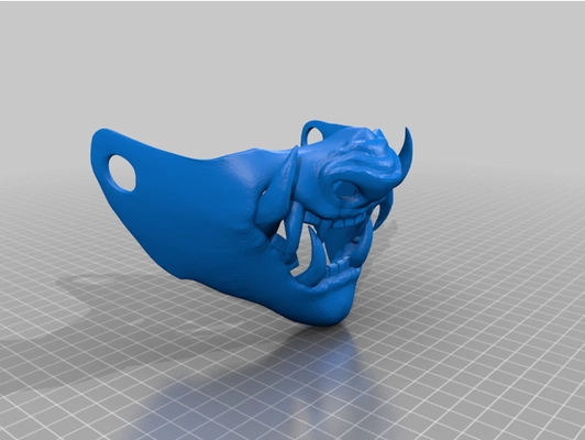 oni maske çocuk uygun by servet baskılar 3d print model - Mito3D