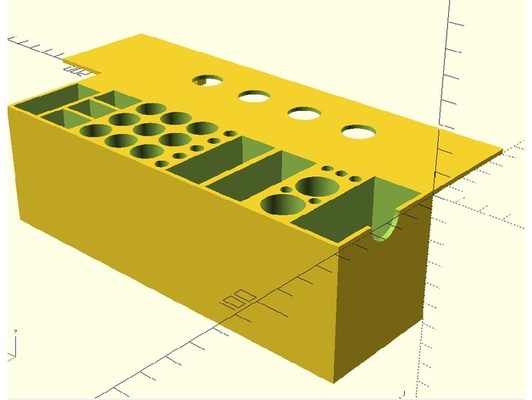 anycubic kobra herramienta residuos compartimiento by grneyeddvl soporte 3d print model - Mito3D