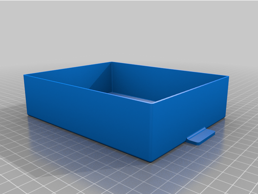 my customized drawer box hex pattern sides by cl54es 3d print model - Mito3D