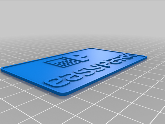 easypark dashboard card by mezcalito77 3d print model - Mito3D