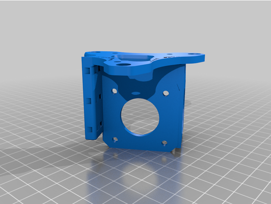 center support bmg flying extruder 30 mm fan edit extended holes by tahsin3323 bondtech 3d print model - Mito3D