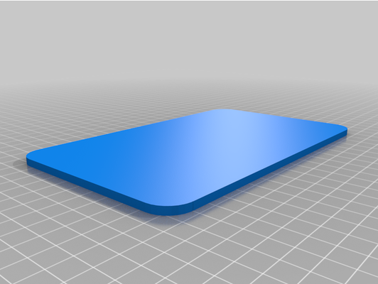my customized parametric rounded corner plate by saarkiller 3d print model - Mito3D