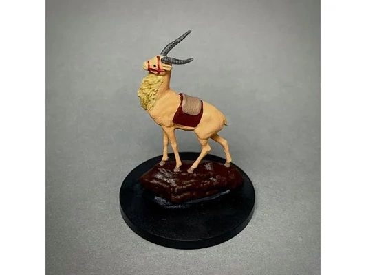 yakul rosso alce by enigma imprese anime carattere cervo hayao miyazaki principessa mononoke studio ghibli 3d print model - Mito3D