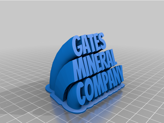 puertas mineral empresa by pseudoalma personalizado 3d print model - Mito3D