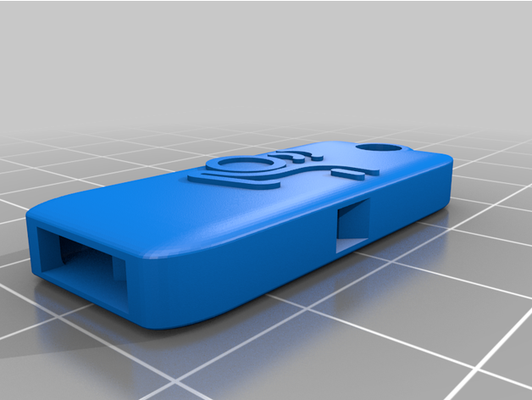 minúsculo silbar logo by costa afuerametal emergencia llavero seguridad 3d print model - Mito3D