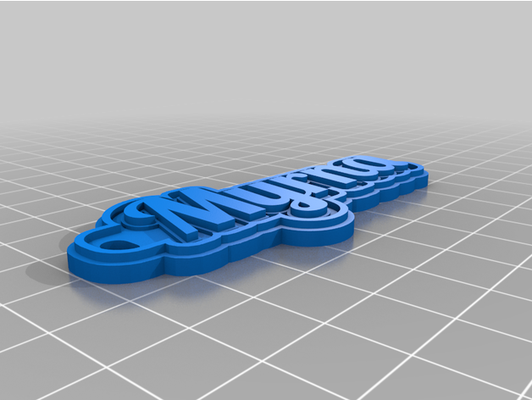myrna porte clés by gingembre personnalisé 3d print model - Mito3D
