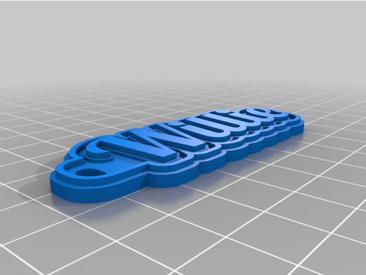 willie keychain by gingerraney customized 3d print model - Mito3D