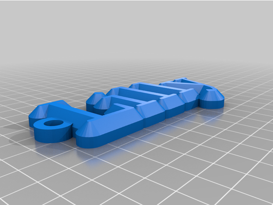 lilly porte clés by vert rick personnalisé 3d print model - Mito3D