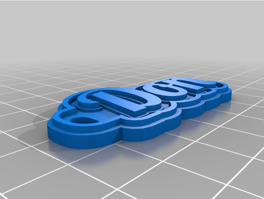 don porte clés by gingembre personnalisé 3d print model - Mito3D