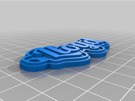 porte clés lloyd by gingembre personnalisé 3d print model - Mito3D