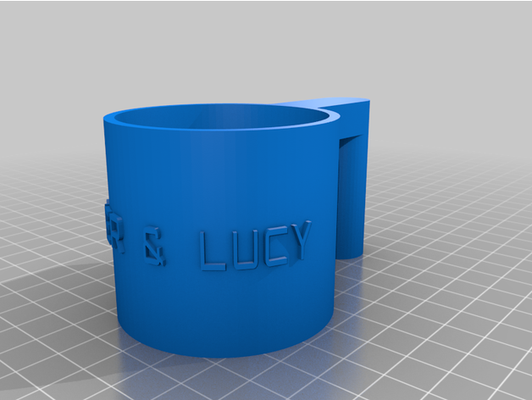 oliver lucy cup by elijahdavid customized 3d print model - Mito3D