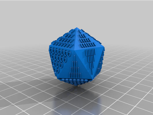 my customized magic 8-ball 20 sided die by joshmill 3d print model - Mito3D