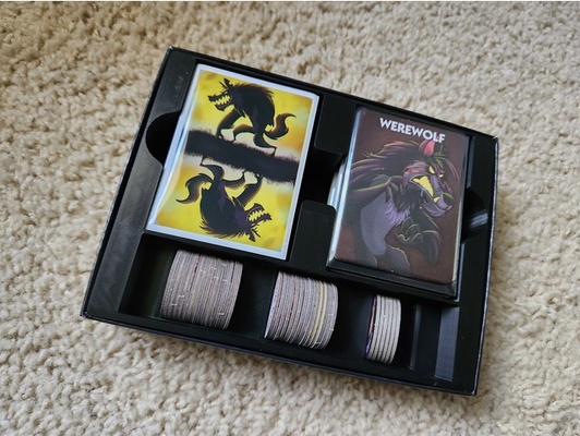 one night ultimate werewolf daybreak expansion insert organizer by gamer luke boardgame boardgames inserts tabletop 3d print model - Mito3D