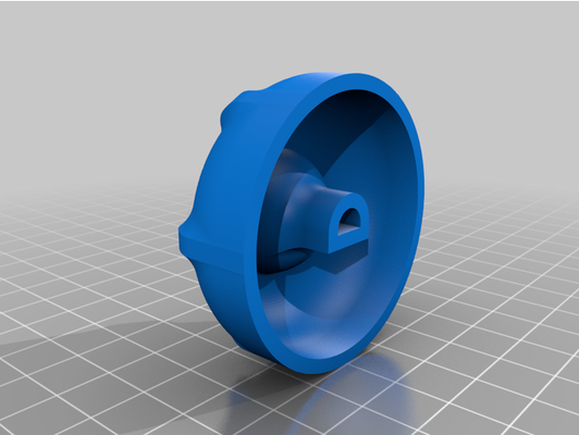 floorboard heater replacement knob by lkabersold 3d print model - Mito3D