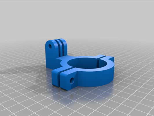 41mm action cam holder halterung gopro by pascal89 3d print model - Mito3D