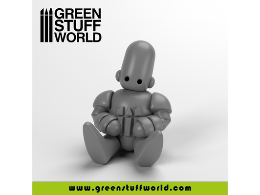 stickig sitzung by grüne welt base niedlich einfach drucken grün hobby miniaturen minis farbe haustier roboter skulptur stl sachen unterstützung 3d print model - Mito3D