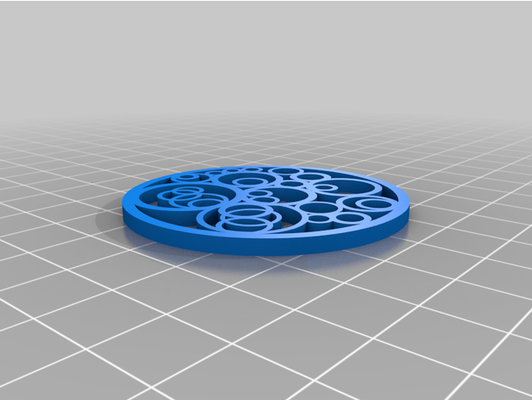 daire tasarım küpe by mizaru daireler geometrik 3d print model - Mito3D