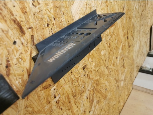 wandhalter wolfcraft gehrungswinkel by jan93 gehrung gehrungslehre halter holder mount walmount 3d print model - Mito3D