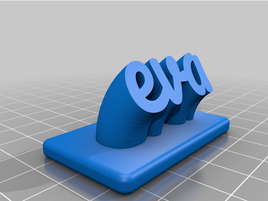 eva by vibrazione personalizzato 3d print model - Mito3D