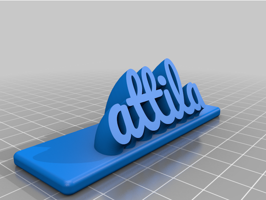 attila by vibrazione personalizzato 3d print model - Mito3D