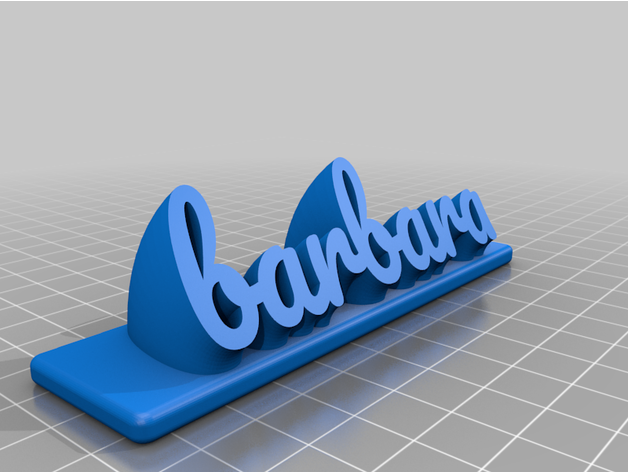bárbara by vibración personalizado 3D print model - Mito3D