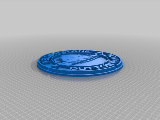 giallo calcolo ranch placca or cartello by jasonbramble 3d print model - Mito3D