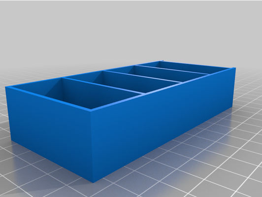 4 shelves tiny bookcase by willir64 customized 3d print model - Mito3D
